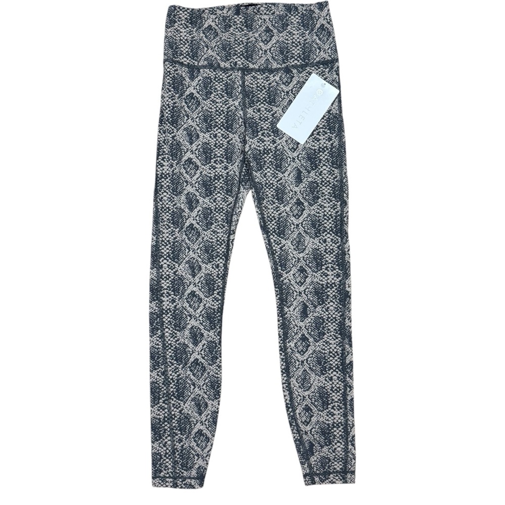 Athleta Ultimate Stash Pocket Snakeskin Print 7/8 Leggings Size XXS NWT